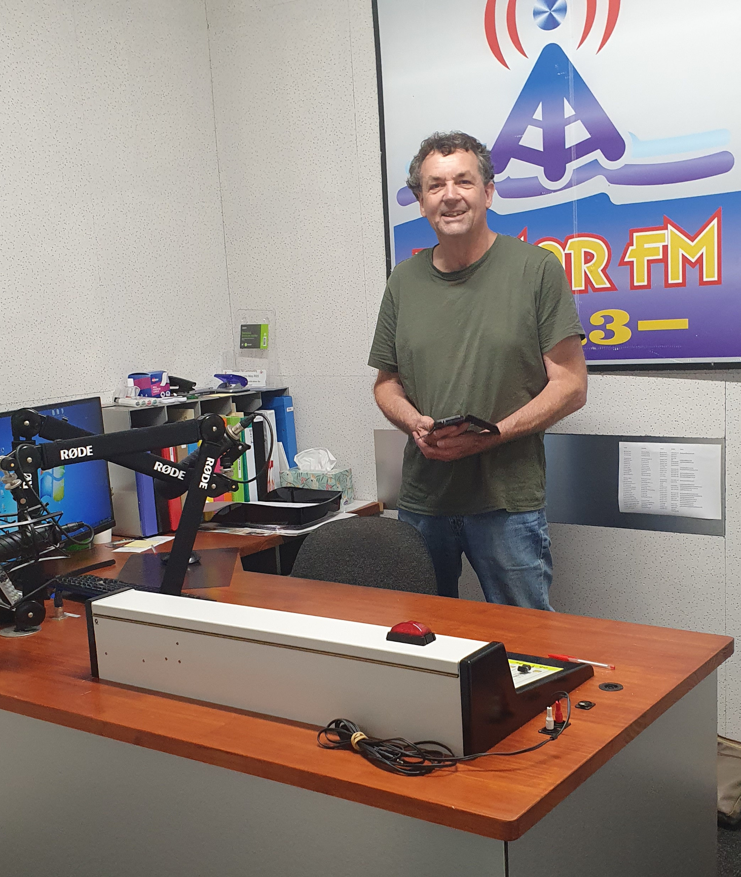 Jim Parish with completed Studio 2